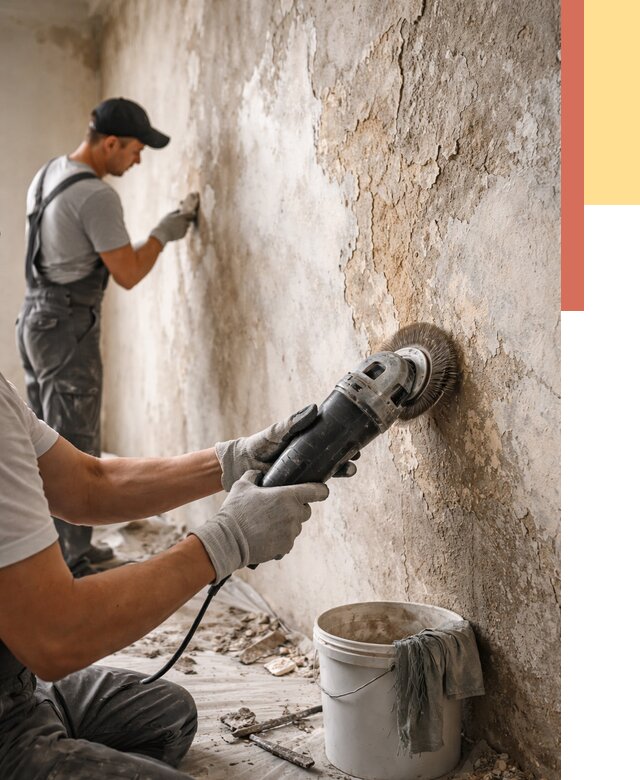 Снятие и удаление краски со стен в Невинномысске от 2148 руб. — ОТДЕЛОЧНИК-Нвн