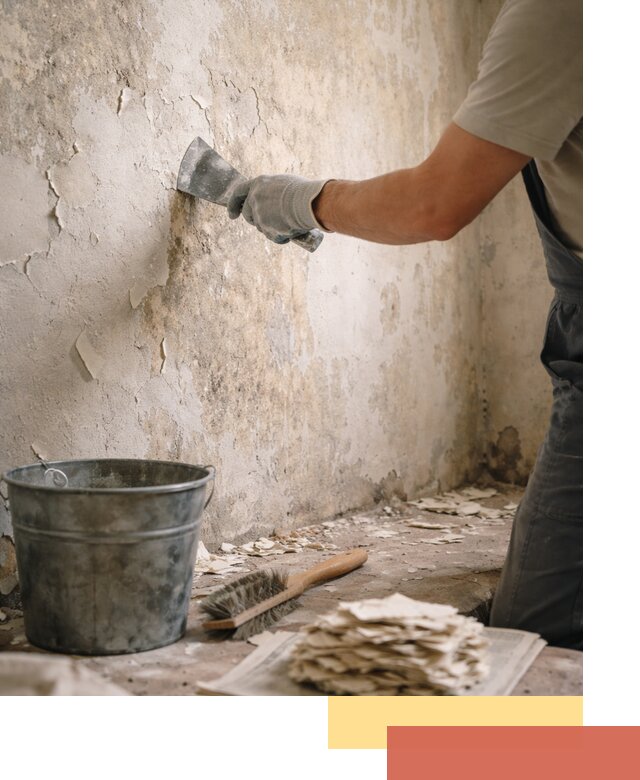 Удаление старой краски со стен в Невинномысске качественно и быстро