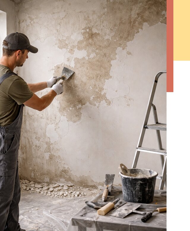 Снятие старой шпаклевки в Невинномысске от 1892 руб. — быстро и недорого | ОТДЕЛОЧНИК-Нвн