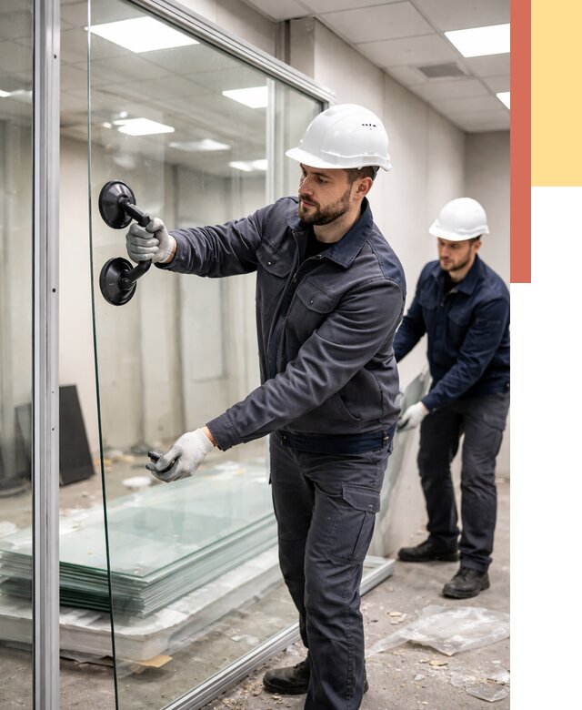 Демонтаж стеклянных перегородок в Невинномысске от 3273 руб. — быстро и недорого | ОТДЕЛОЧНИК-Нвн