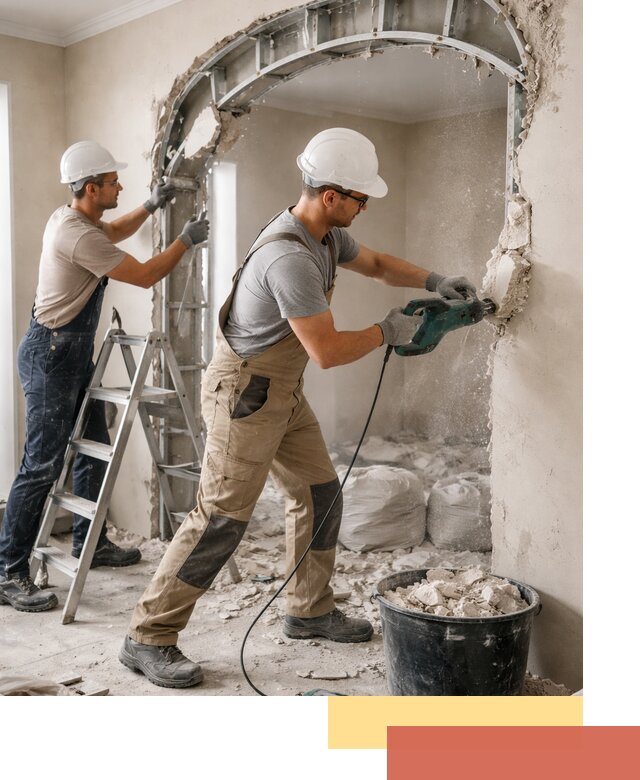 Демонтаж гипсокартонной арки в Невинномысске быстро и аккуратно