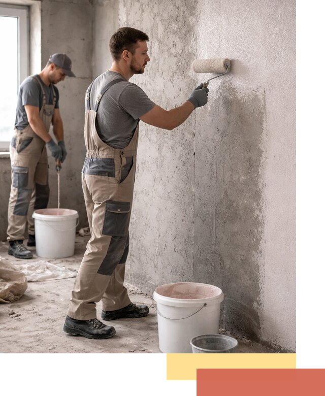 Нанесение бетоноконтакта на стены в Невинномысске для последующей отделки