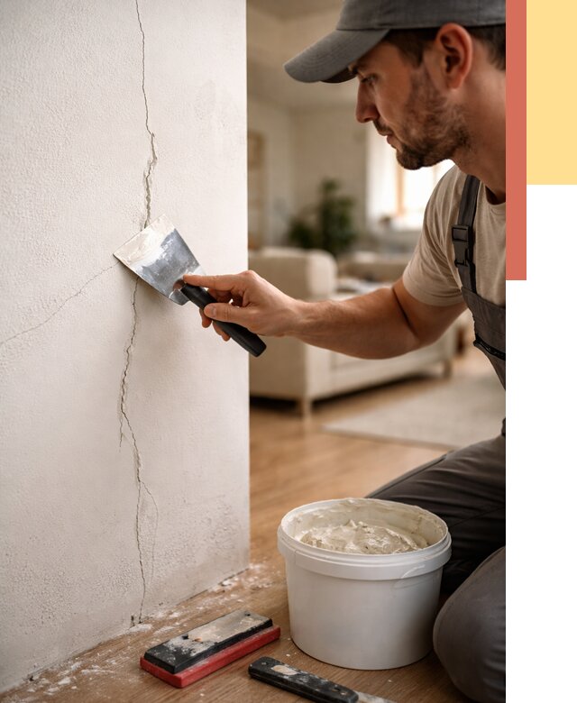 Заделка трещин и сколов в Невинномысске от 2506 руб. — быстро и недорого | ОТДЕЛОЧНИК-Нвн