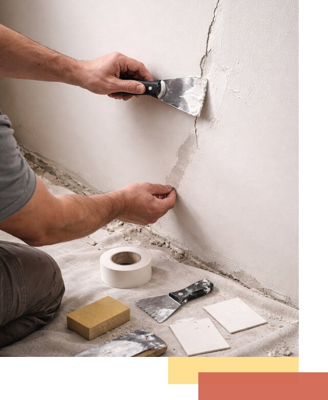 Заделка трещин и сколов в стенах и потолках в Невинномысске