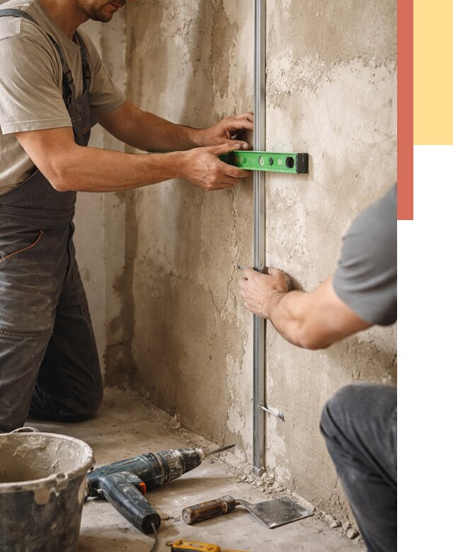 Установка штукатурных маяков в Невинномысске от 7160 руб. — быстро и недорого | ОТДЕЛОЧНИК-Нвн