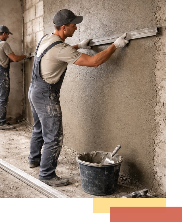 Штукатурка стен цементно-песчаная в Невинномысске профессионально