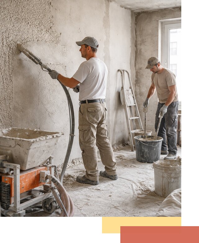 Машинная штукатурка стен в Невинномысске — быстро и качественно