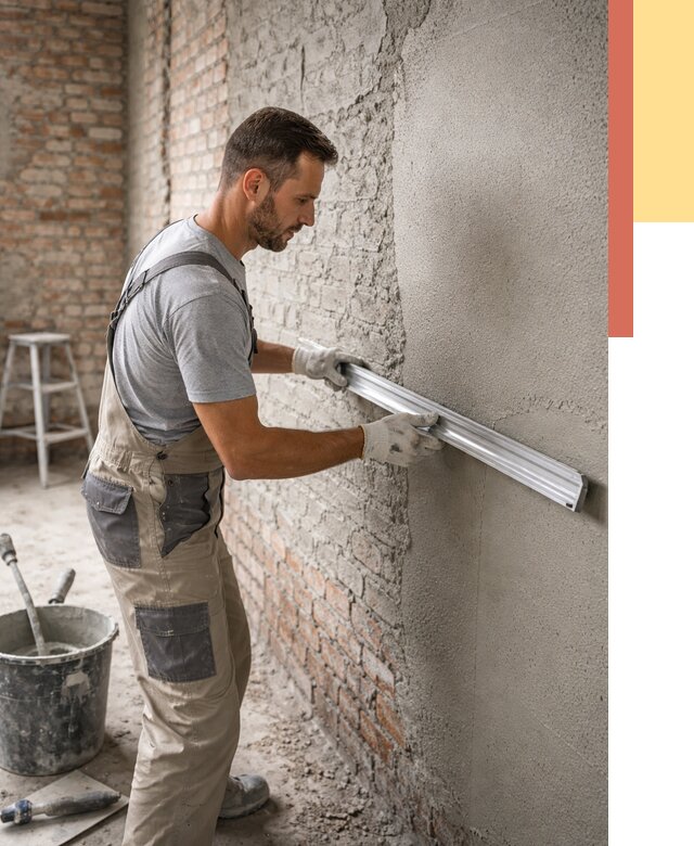 Штукатурка кирпичных стен в Невинномысске от 4603 руб/м2 — быстро и недорого | ОТДЕЛОЧНИК-Нвн