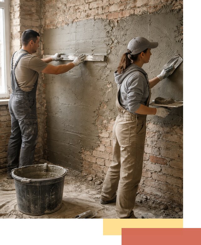 Штукатурка кирпичных стен в Невинномысске — качественно и надежно