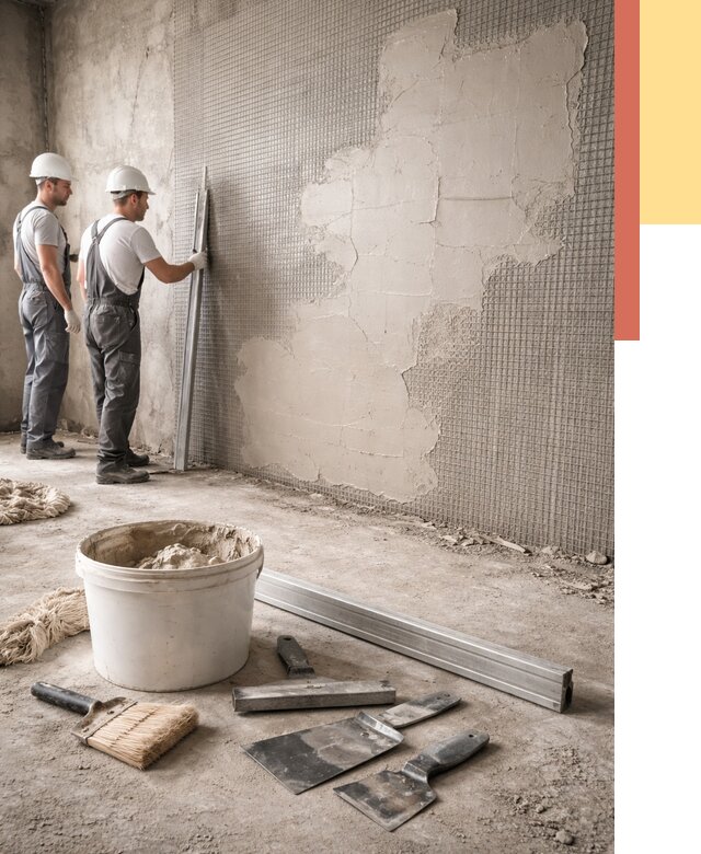 Штукатурка стен по сетке в Невинномысске от 5626 руб./м2 — быстро и недорого | ОТДЕЛОЧНИК-Нвн