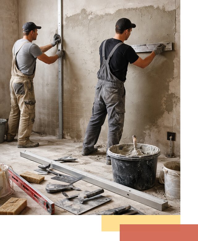 Профессиональная штукатурка стен под плитку в Невинномысске