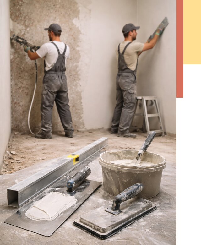 Штукатурка стен под обои в Невинномысске от 4603 руб./м2 — выравнивание под обои | ОТДЕЛОЧНИК-Нвн