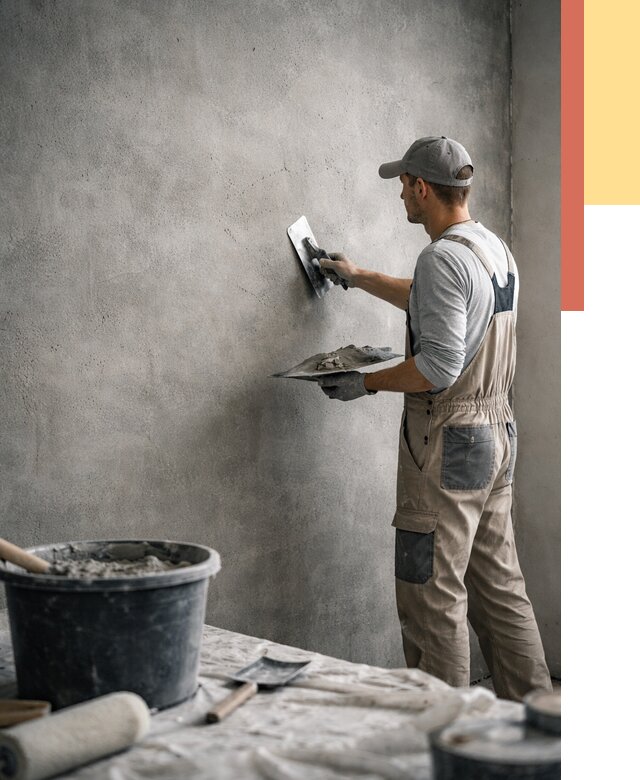 Декоративная штукатурка под бетон в Невинномысске от 2557 руб./м² — нанесение под ключ | ОТДЕЛОЧНИК-Нвн