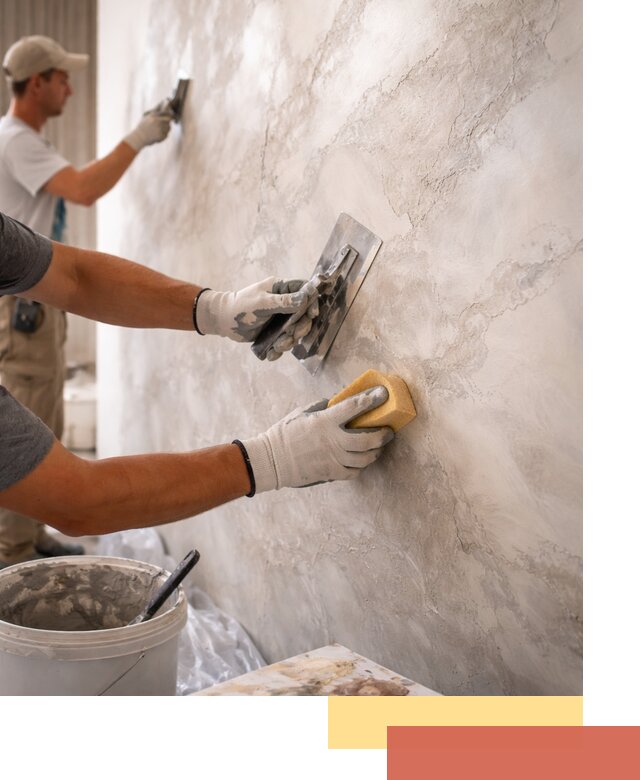 Декоративная штукатурка под мрамор в Невинномысске для стен и потолков