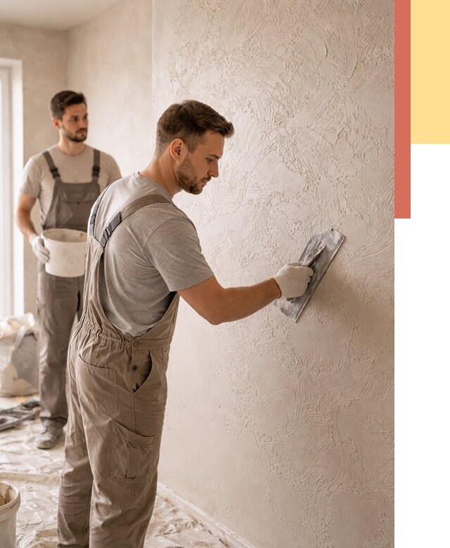 Фактурная штукатурка стен в Невинномысске от 4296 руб./м² — заказать под ключ | ОТДЕЛОЧНИК-Нвн