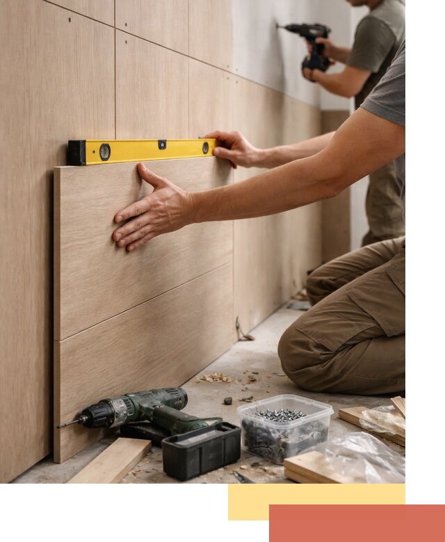 Профессиональный монтаж МДФ панелей на стены в Невинномысске