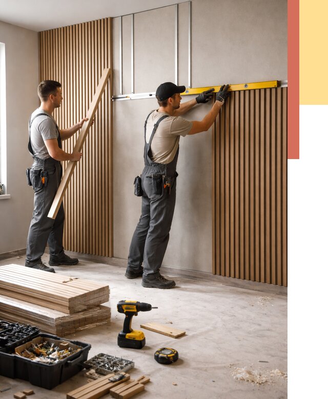 Монтаж реечных панелей на стены в Невинномысске от 1227 руб. — быстро и недорого | ОТДЕЛОЧНИК-Нвн