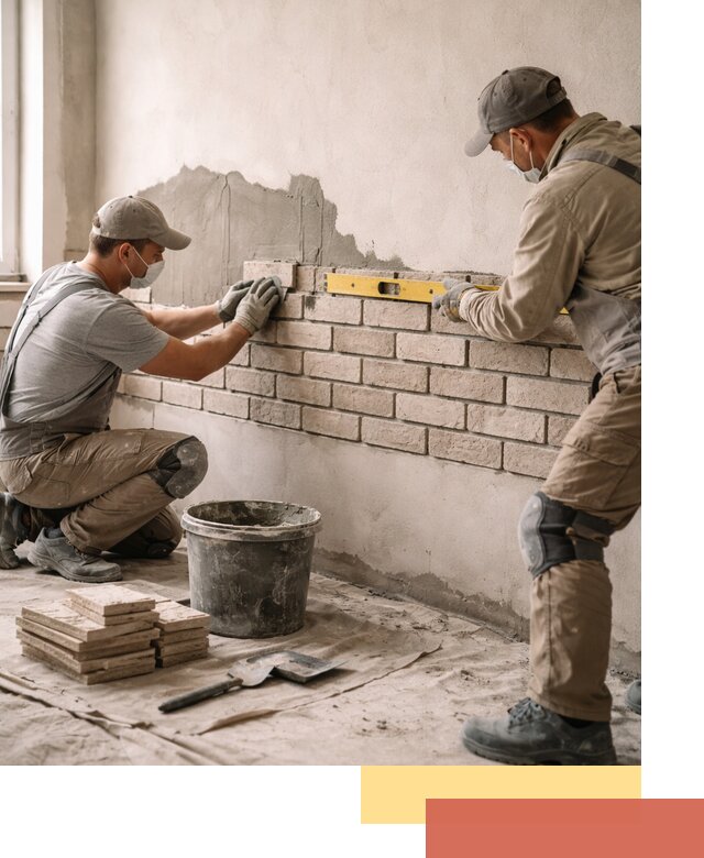 Монтаж декоративного кирпича профессионально в Невинномысске