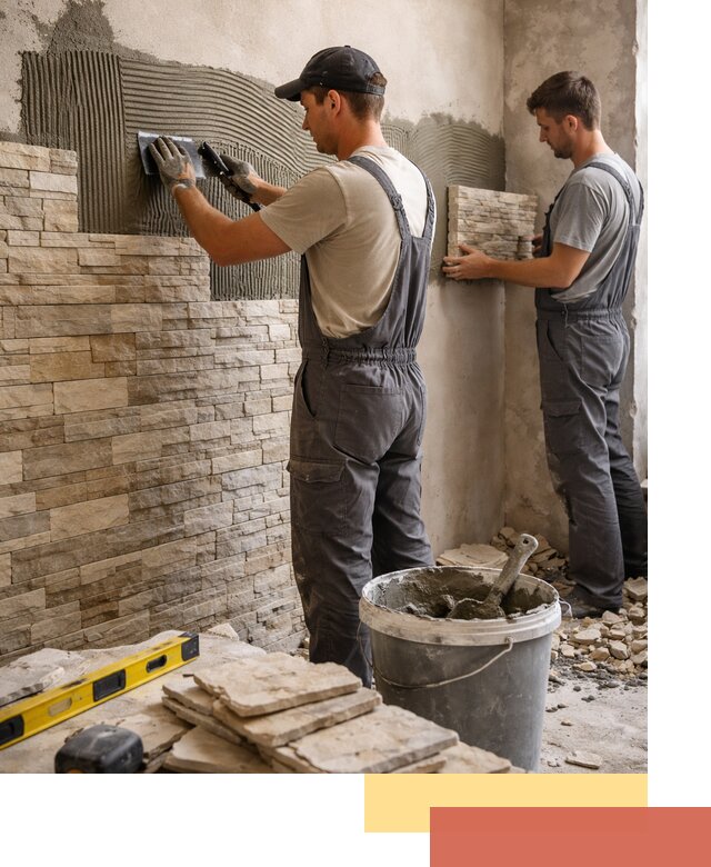 Монтаж искусственного камня в Невинномысске — облицовка стен и фасадов