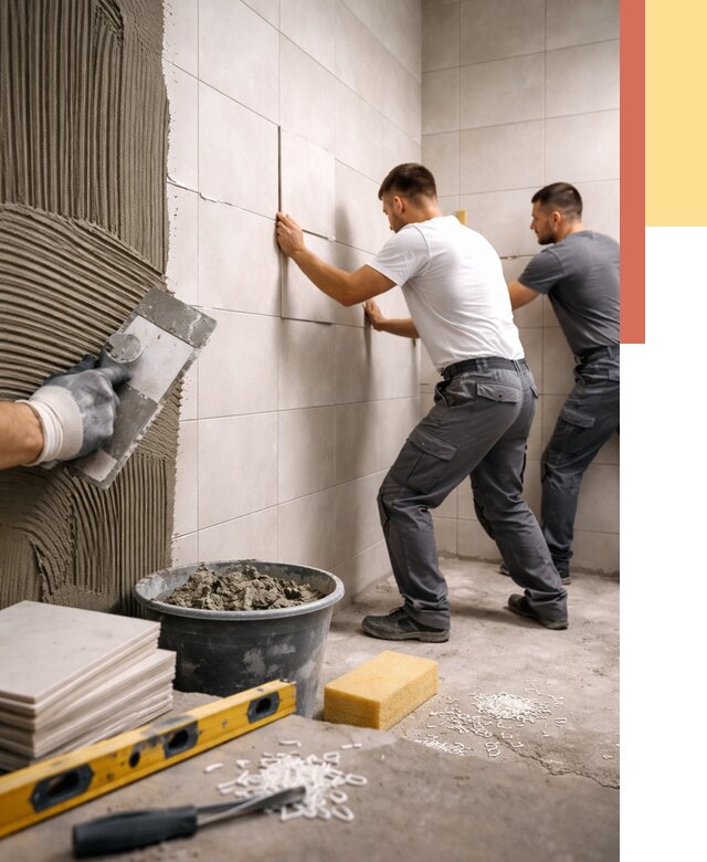 Укладка плитки на стены в Невинномысске от 869 руб. — качественно и недорого | ОТДЕЛОЧНИК-Нвн