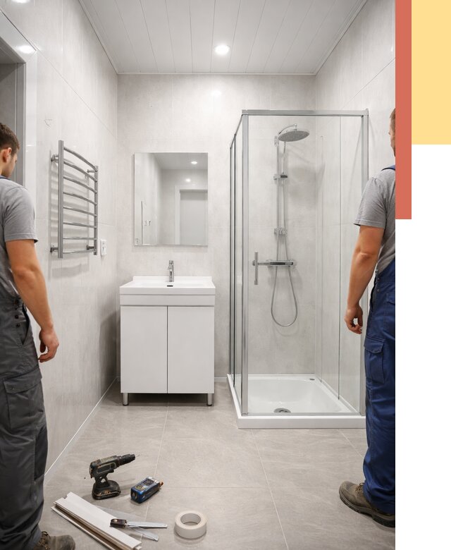 Отделка ванной комнаты панелями ПВХ в Невинномысске от 4603 руб. за м2 | ОТДЕЛОЧНИК-Нвн