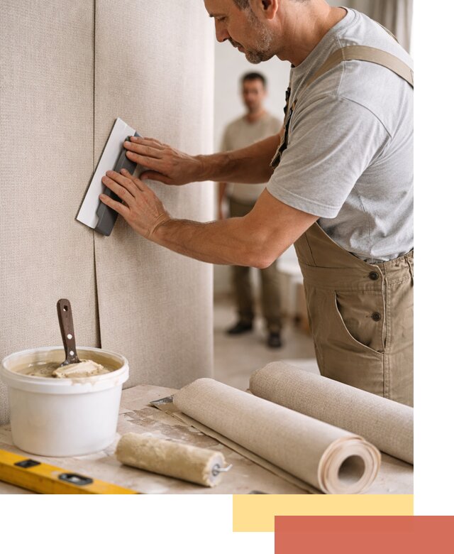 Поклейка текстильных обоев в Невинномысске профессионально и аккуратно