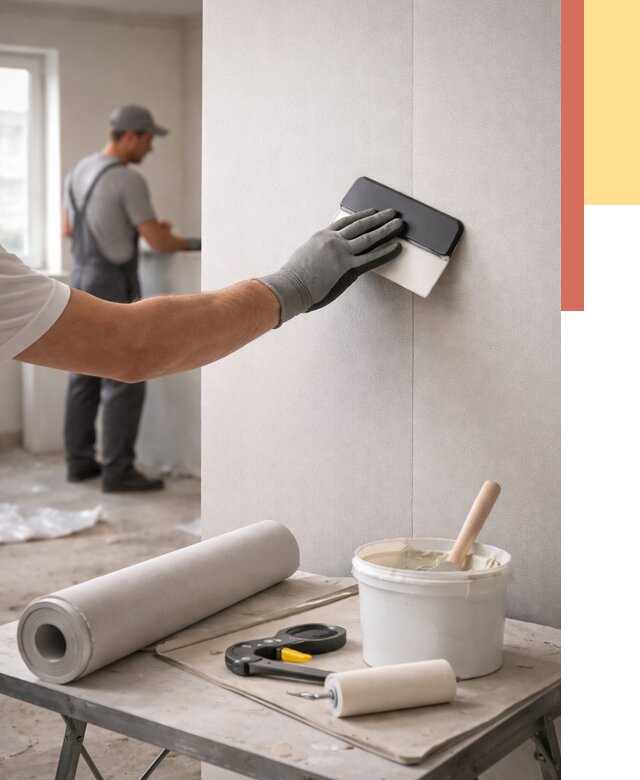 Поклейка обоев под покраску в Невинномысске от 3580 руб. за м2 | ОТДЕЛОЧНИК-Нвн