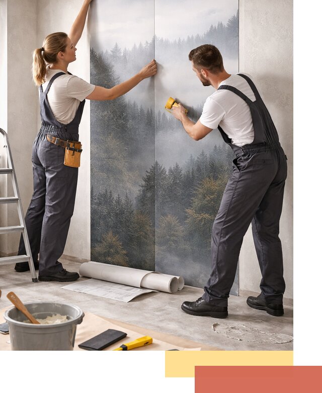 Поклейка фотообоев профессионально в Невинномысске под ключ