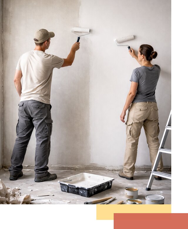 Окраска стен по стеклохолсту в Невинномысске качественно и долговечно