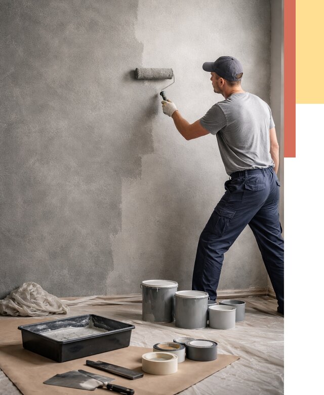 Покраска стен под бетон в Невинномысске от 665 руб. за м2 — быстро и недорого | ОТДЕЛОЧНИК-Нвн