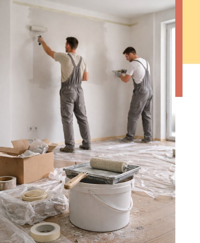 Покраска стен в квартире в Невинномысске от 2557 руб/м2 — быстро и недорого | ОТДЕЛОЧНИК-Нвн