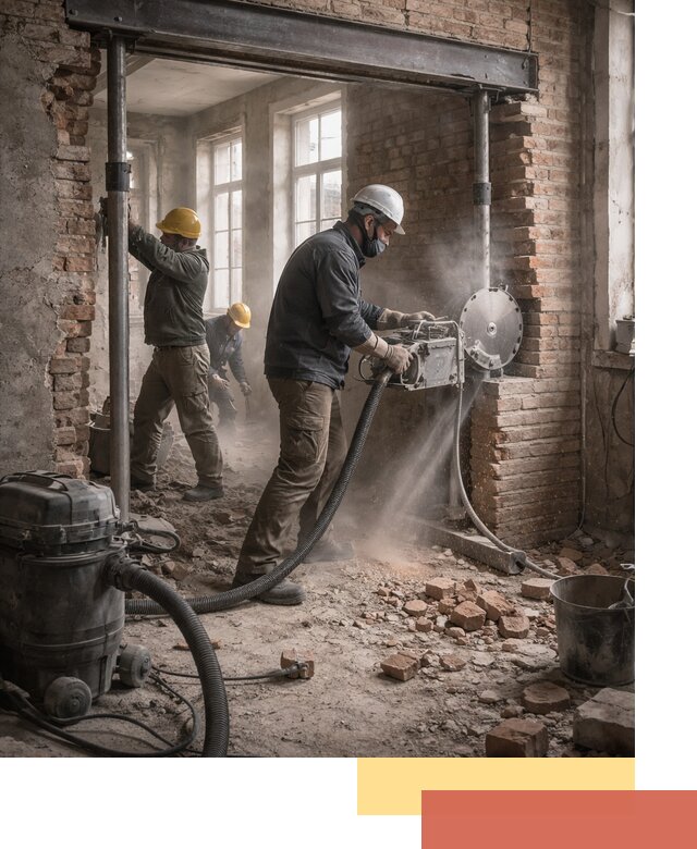 Прорезка проема в стене под дверной или оконный проем в Невинномысске