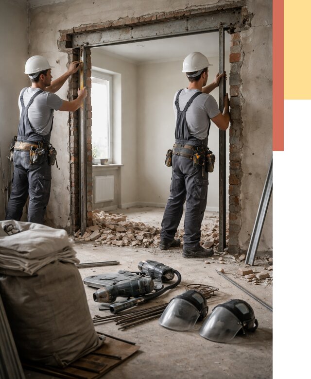 Расширение дверного проема в Невинномысске от 12786 руб. под ключ | ОТДЕЛОЧНИК-Нвн