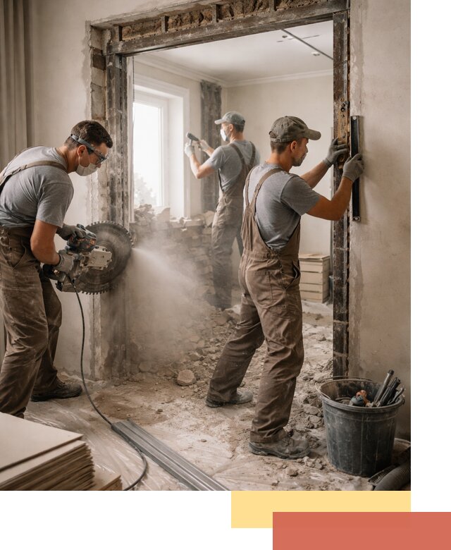 Расширение дверного проема под установку новой двери в Невинномысске