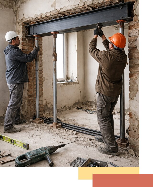 Усиление проема в стене в Невинномысске для расширения и безопасности