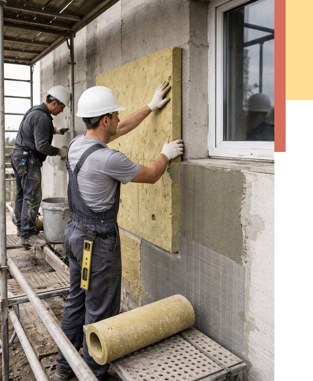 Утепление стен в Невинномысске от 4398 руб. под ключ — быстро и недорого | ОТДЕЛОЧНИК-Нвн