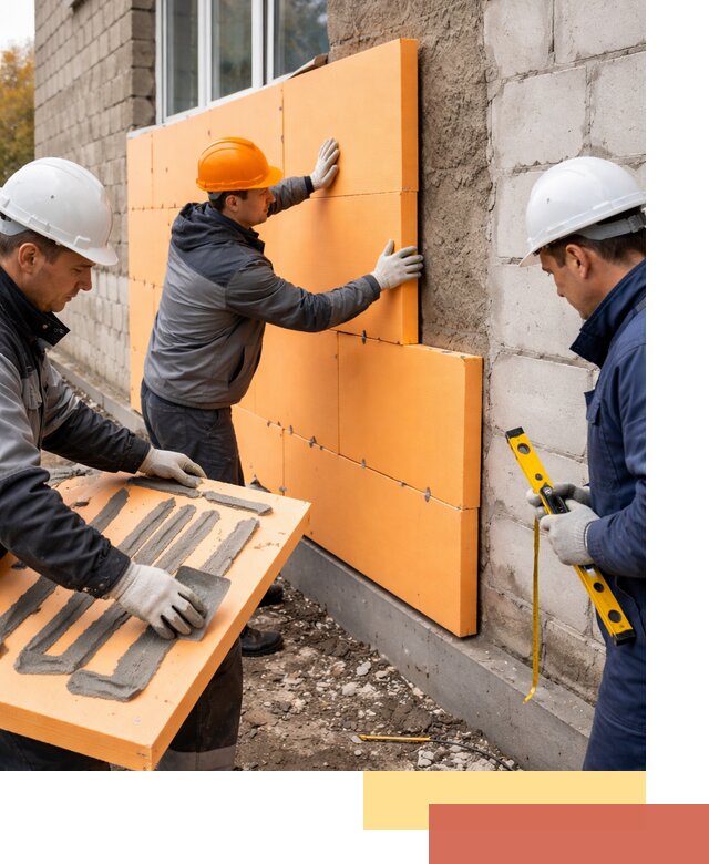 Утепление фасада пеноплексом под ключ в Невинномысске