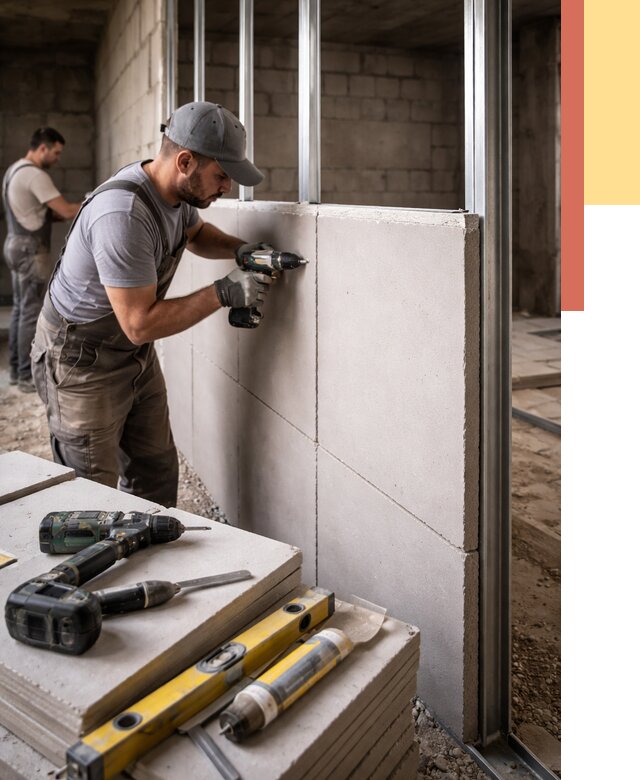 Кладка влагостойких перегородок ПГП в Невинномысске от 1227 руб. под ключ | ОТДЕЛОЧНИК-Нвн