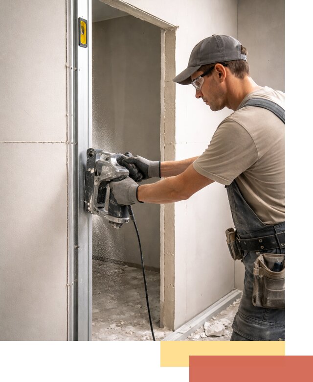 Устройство дверного проема в перегородке в Невинномысске