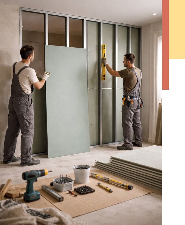 Перегородка из влагостойкого гипсокартона в Невинномысске от 4910 руб. — монтаж под ключ | ОТДЕЛОЧНИК-Нвн