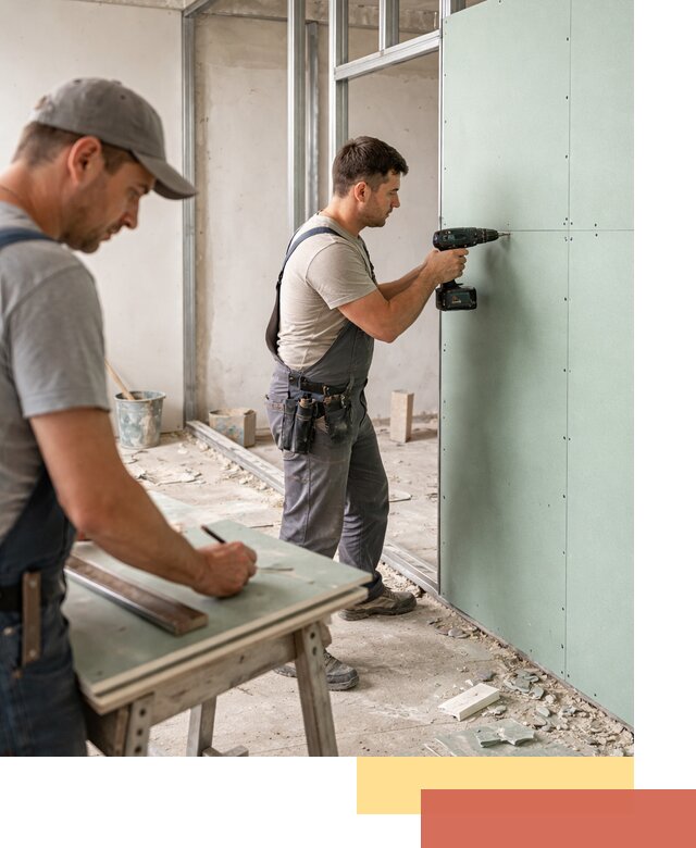 Перегородки из влагостойкого гипсокартона под ключ в Невинномысске