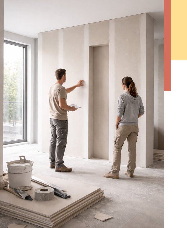 Зонирующая перегородка из гипсокартона в Невинномысске от 2864 руб. под ключ | ОТДЕЛОЧНИК-Нвн