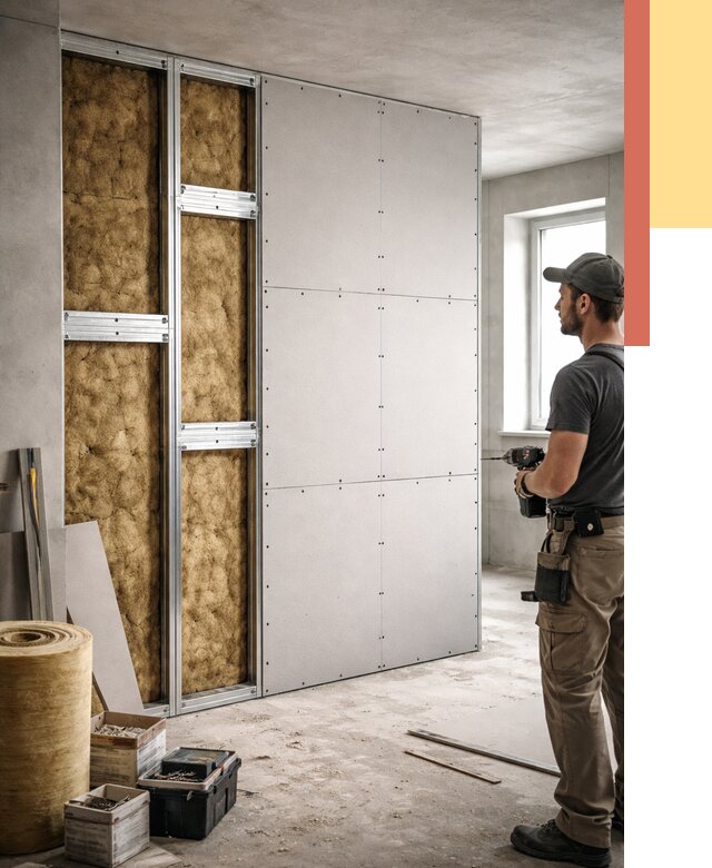 Усиленная перегородка под навеску в Невинномысске от 13093 руб. — монтаж под ключ | ОТДЕЛОЧНИК-Нвн