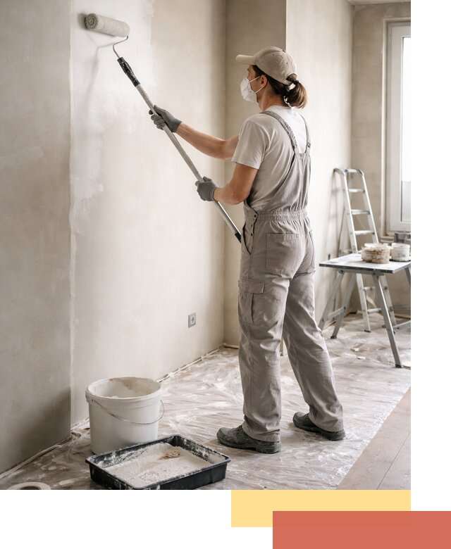 Покраска перегородок из гипсокартона в Невинномысске качественно и недорого