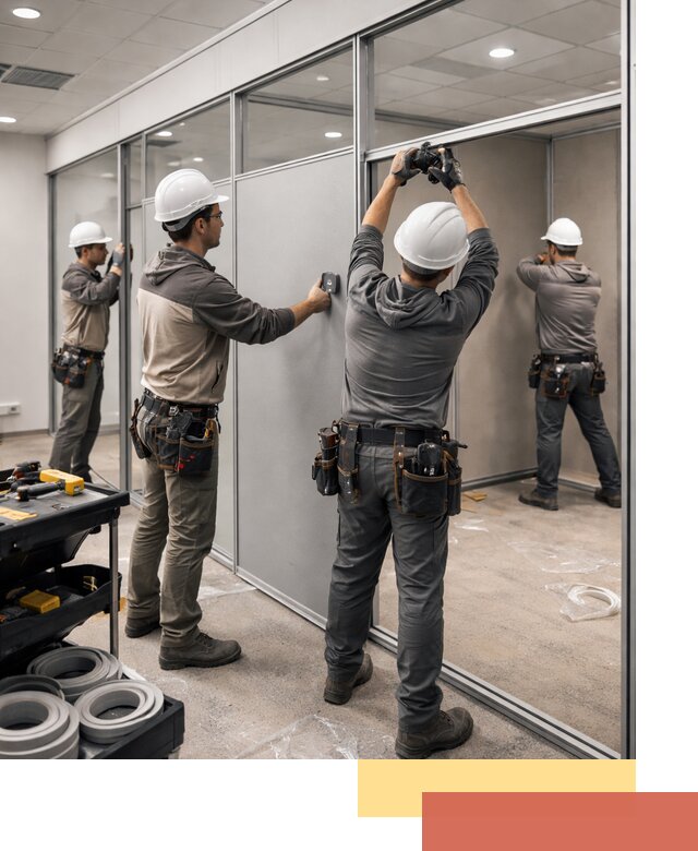 Мобильные офисные перегородки под ключ в Невинномысске