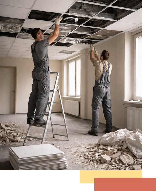 Демонтаж потолков Армстронг профессионально в Невинномысске