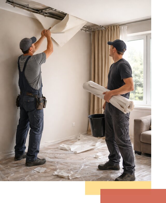 Демонтаж натяжного потолка в Невинномысске быстро и аккуратно