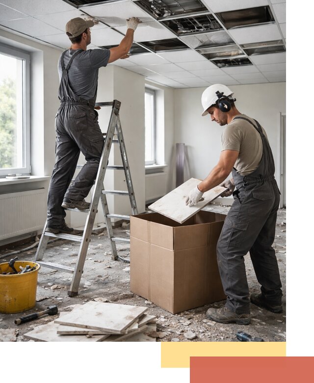 Демонтаж потолочной плитки в Невинномысске быстро и аккуратно