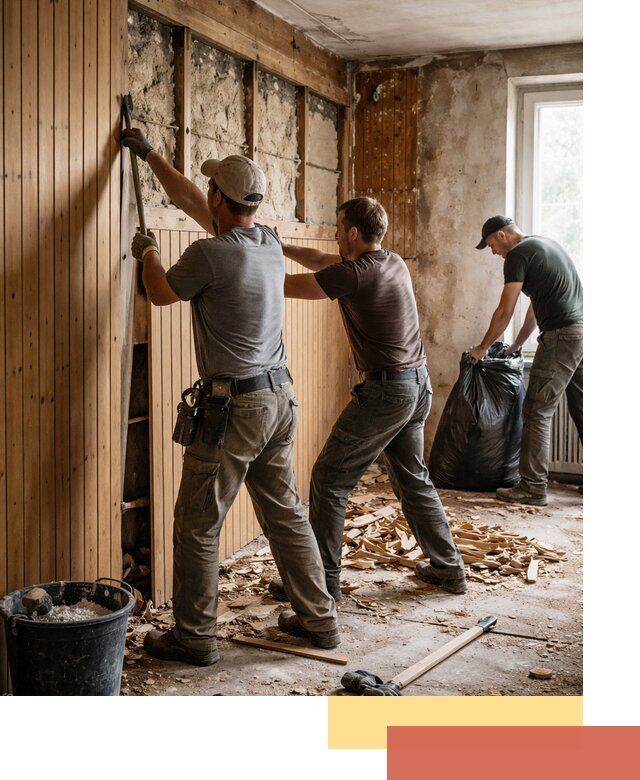 Демонтаж вагонки и вывоз материалов в Невинномысске