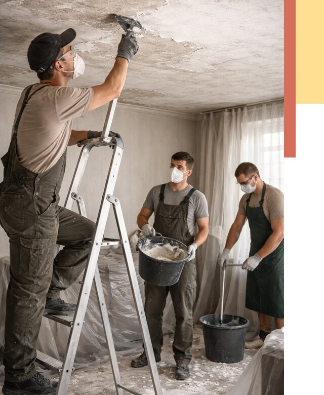 Удаление побелки с потолка в Невинномысске от 2557 руб. быстро и недорого | ОТДЕЛОЧНИК-Нвн